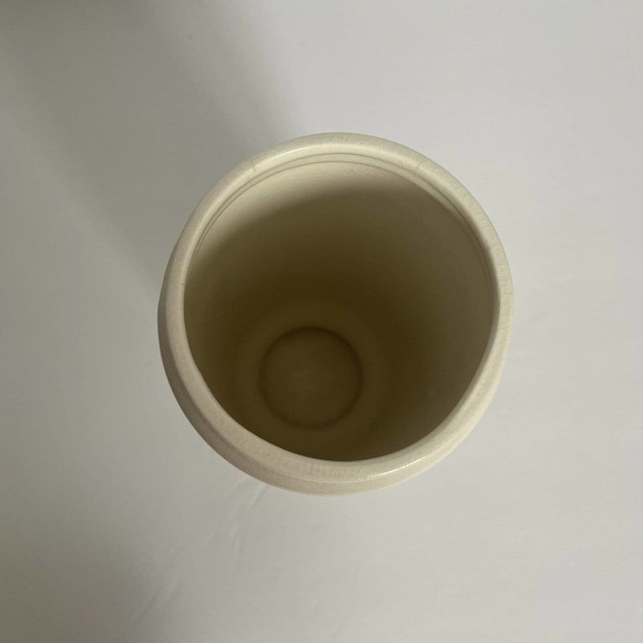 VTG Royal Sealy Atomic Starburst MCM Apothecary Vanity Jar 9" Tall Ivory Crazing - Picture 8 of 12